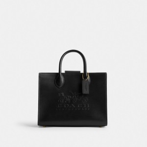 Black Coach Ace 26 Brass Women Tote Bag | PH_CH40752