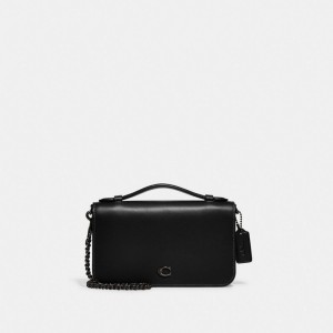 Black Coach Bea Pewter Women Crossbody Bags | PH_CH33402