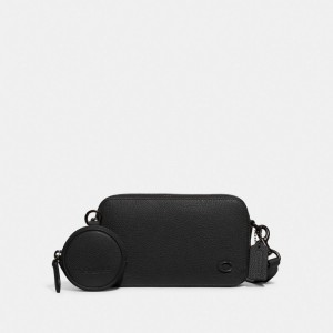 Black Coach Charter Slim Men Crossbody Bags | PH_CH35525