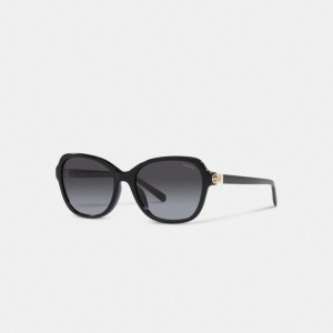 Black Coach Hinged Horse And Carriage Square Women Sunglasses | PH_CH23527