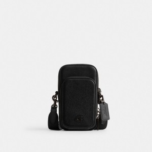 Black Coach Phone Women Crossbody Bags | PH_CH17872