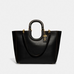 Black Coach Rae Glovetanned Leather Women Tote Bag | PH_CH24361