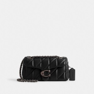 Black Coach Tabby 20 With Quilting Nappa Leather Women Shoulder Bags | PH_CH58032