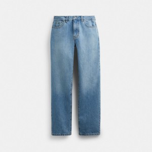 Blue Coach Denim Men Jeans | PH_CH29571