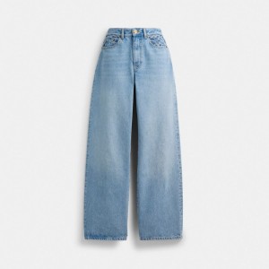 Blue Coach Loose Fit Women Jeans | PH_CH96311