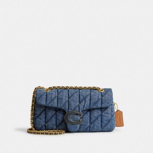 Blue / Indigo Coach Tabby 26 With Quilting Denim Women Shoulder Bags | PH_CH53752