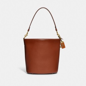 Brown Coach Dakota Bucket Glovetanned Leather Women Shoulder Bags | PH_CH83349