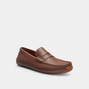 Brown Coach Luca Men Drivers Shoes | PH_CH90162