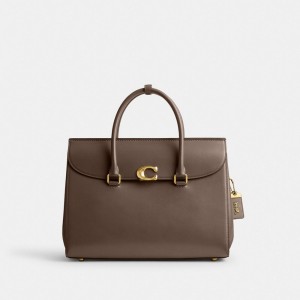 Dark Grey Coach Broome 36 Brass Women Handbag | PH_CH89328