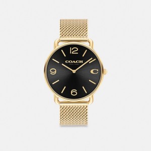 Gold / Black Coach Elliot 41 Mm Men Watches | PH_CH87568