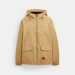 Khaki Coach Lightweight Parka Men Jackets | PH_CH10116