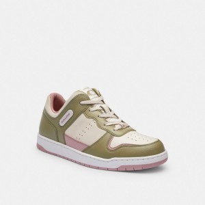 Light Rose Coach C201 Low Top Moss Women Sneakers | PH_CH96523