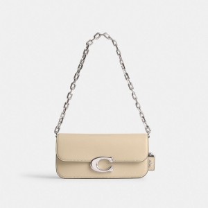 Silver / White Coach Idol 23 Women Shoulder Bags | PH_CH40032