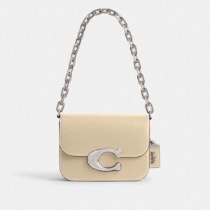 Silver / White Coach Idol Women Shoulder Bags | PH_CH70464