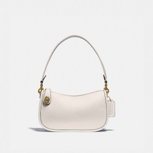 White Coach Swinger Smooth Leather Women Crossbody Bags | PH_CH66183