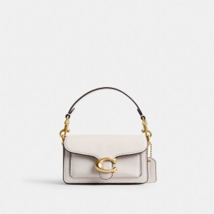 White Coach Tabby 12 Polished Pebble Leather Women Crossbody Bags | PH_CH26748