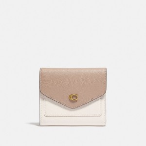 White Coach Wyn In Colorblock Crossgrain Leather Women Small Wallets | PH_CH96072