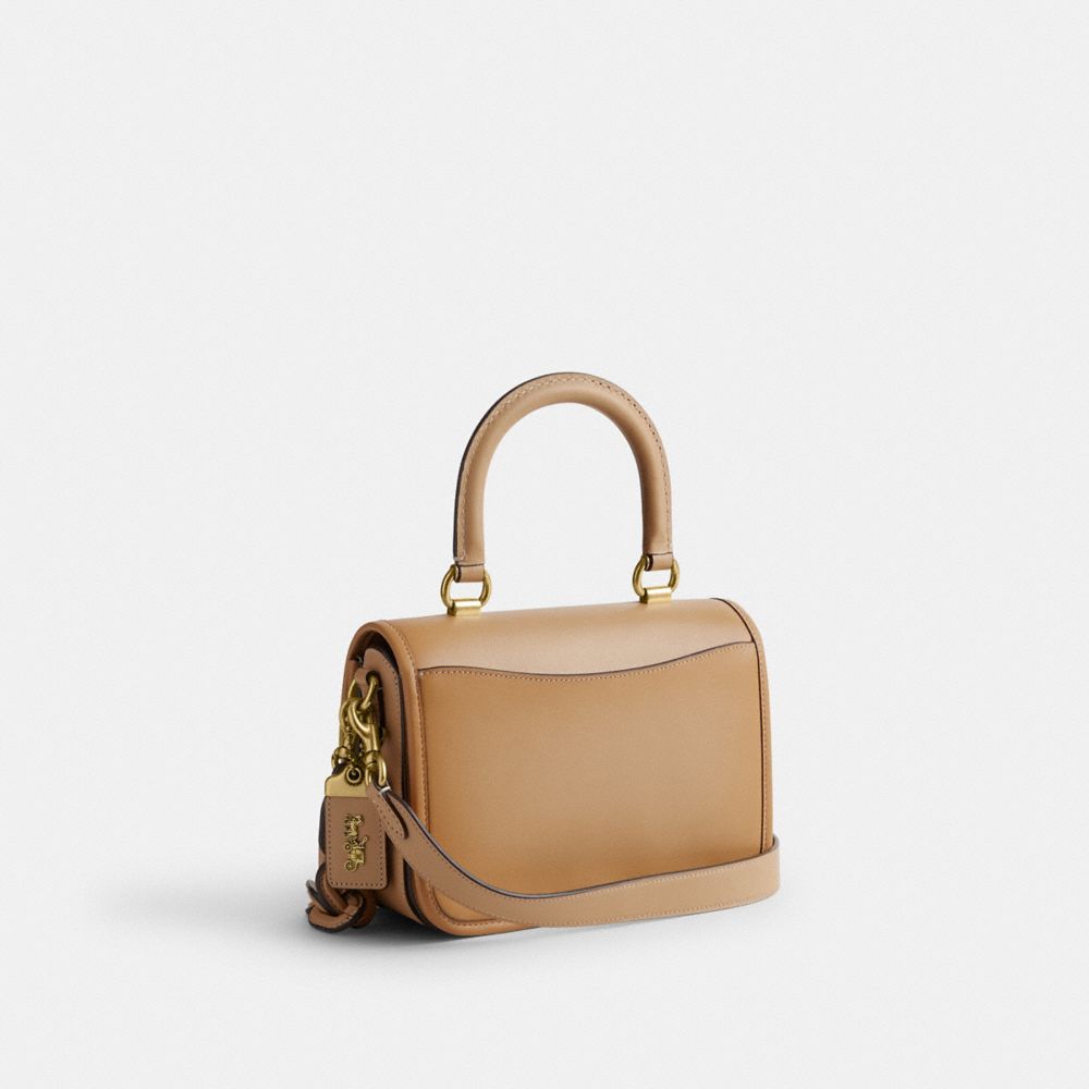 Beige Coach Rogue Top Handle Glovetanned Leather Women Handbag | PH_CH85789