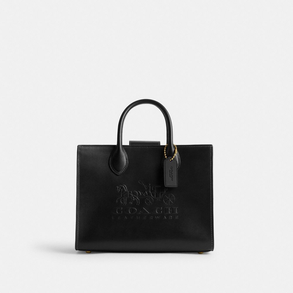 Black Coach Ace 26 Brass Women Tote Bag | PH_CH40752