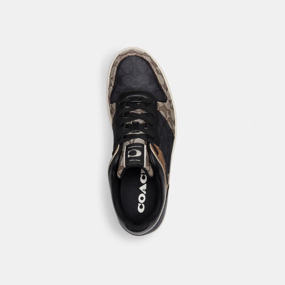 Black Coach C201 In Signature Men Sneakers | PH_CH21733