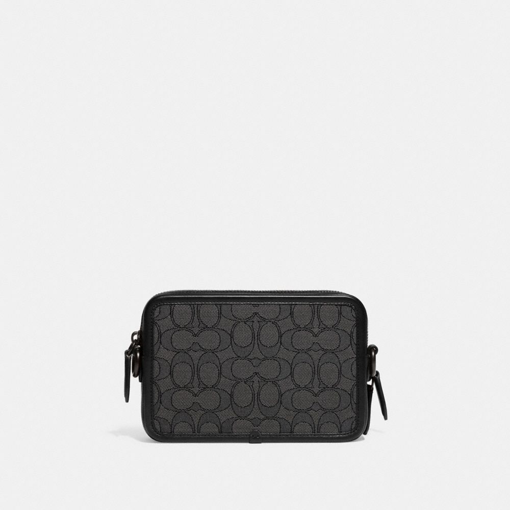 Black Coach Charter In Signature Jacquard Women Crossbody Bags | PH_CH16999