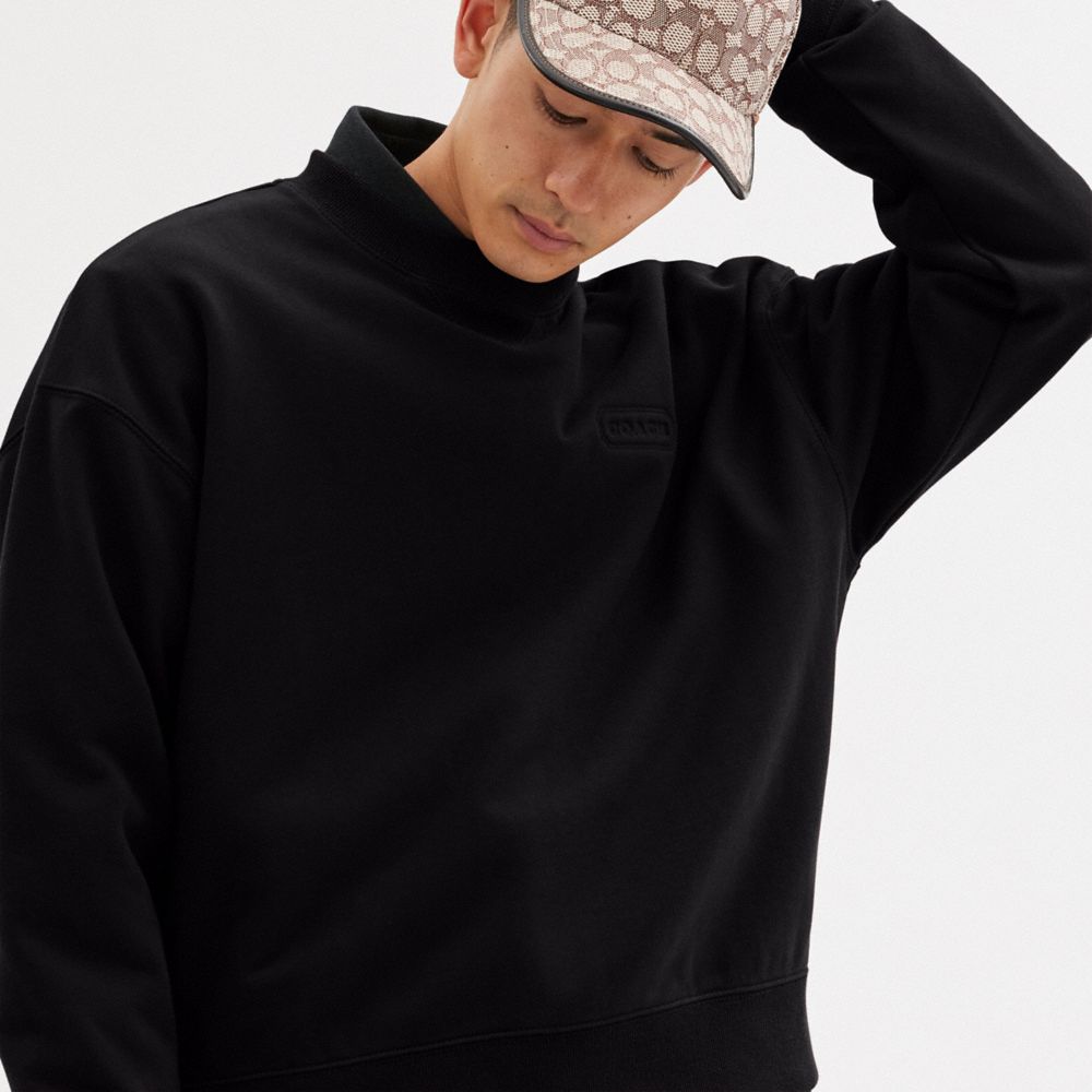 Black Coach Essential Crewneck Men T Shirts | PH_CH95417