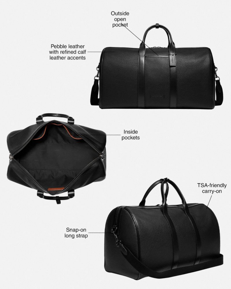 Black Coach Gotham Copper Men Duffle Bags | PH_CH71038