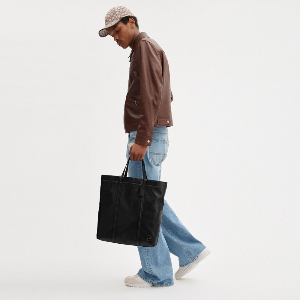 Black Coach Hall Men Tote Bag | PH_CH91415