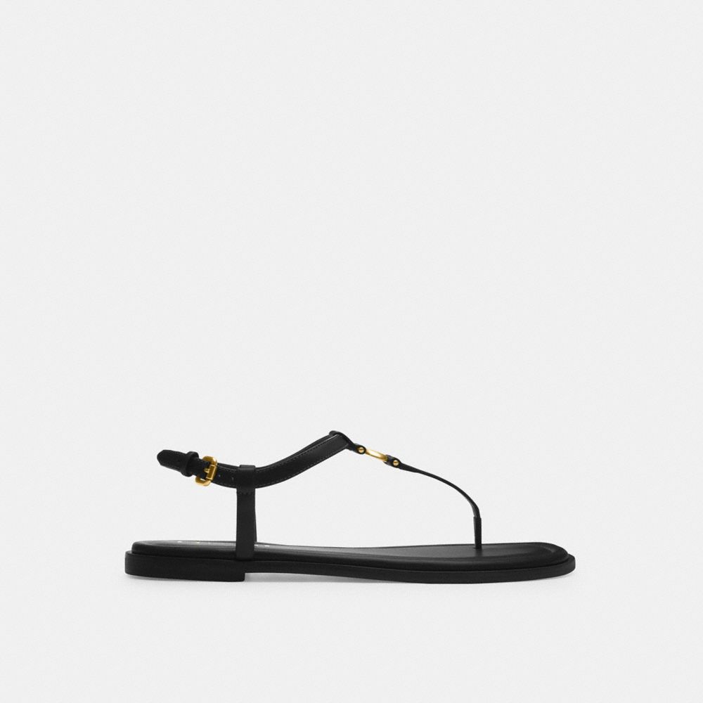 Black Coach Jessica Women Sandals | PH_CH53704