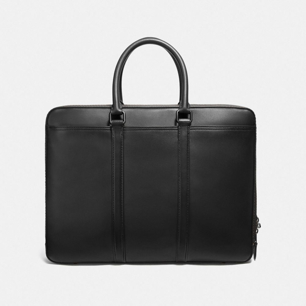 Black Coach Metropolitan Slim Copper Men Briefcase | PH_CH79961