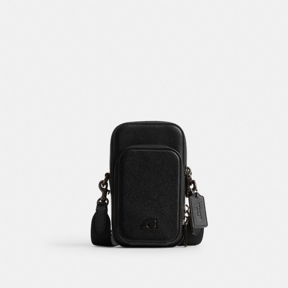 Black Coach Phone Men Crossbody Bags | PH_CH91124