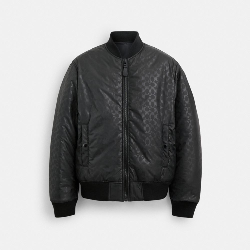 Black Coach Reversible Ma 1 Men Jackets | PH_CH71930