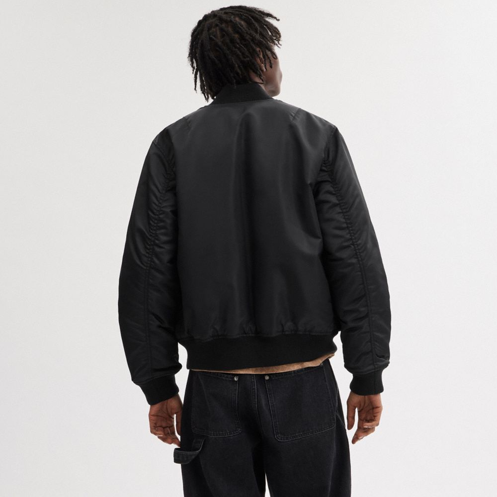 Black Coach Reversible Ma 1 Men Jackets | PH_CH71930