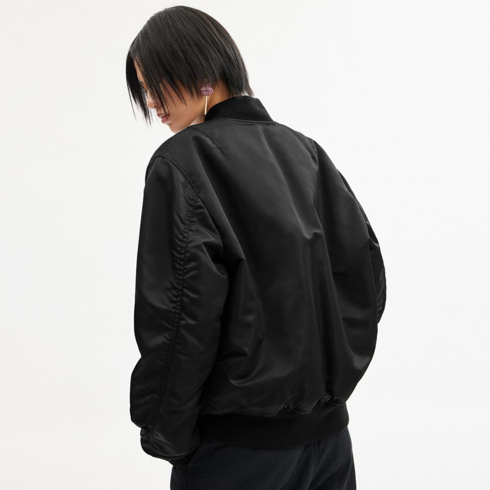 Black Coach Reversible Ma 1 Men Jackets | PH_CH71930