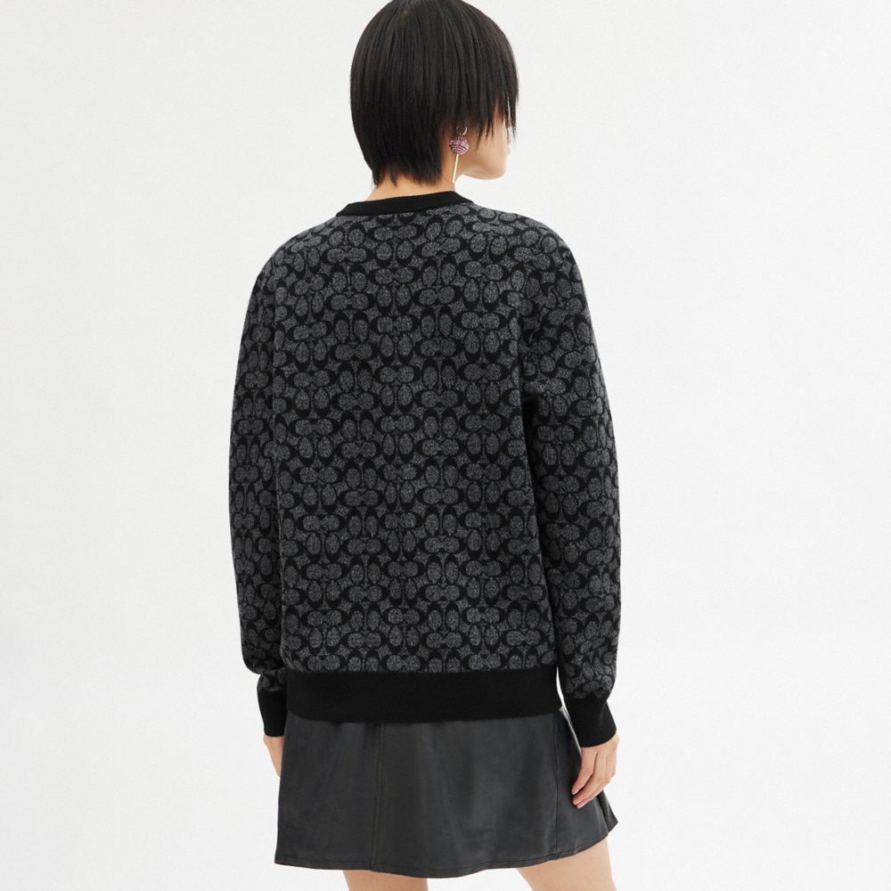 Black Coach Rexy Signature Women Sweaters | PH_CH87175