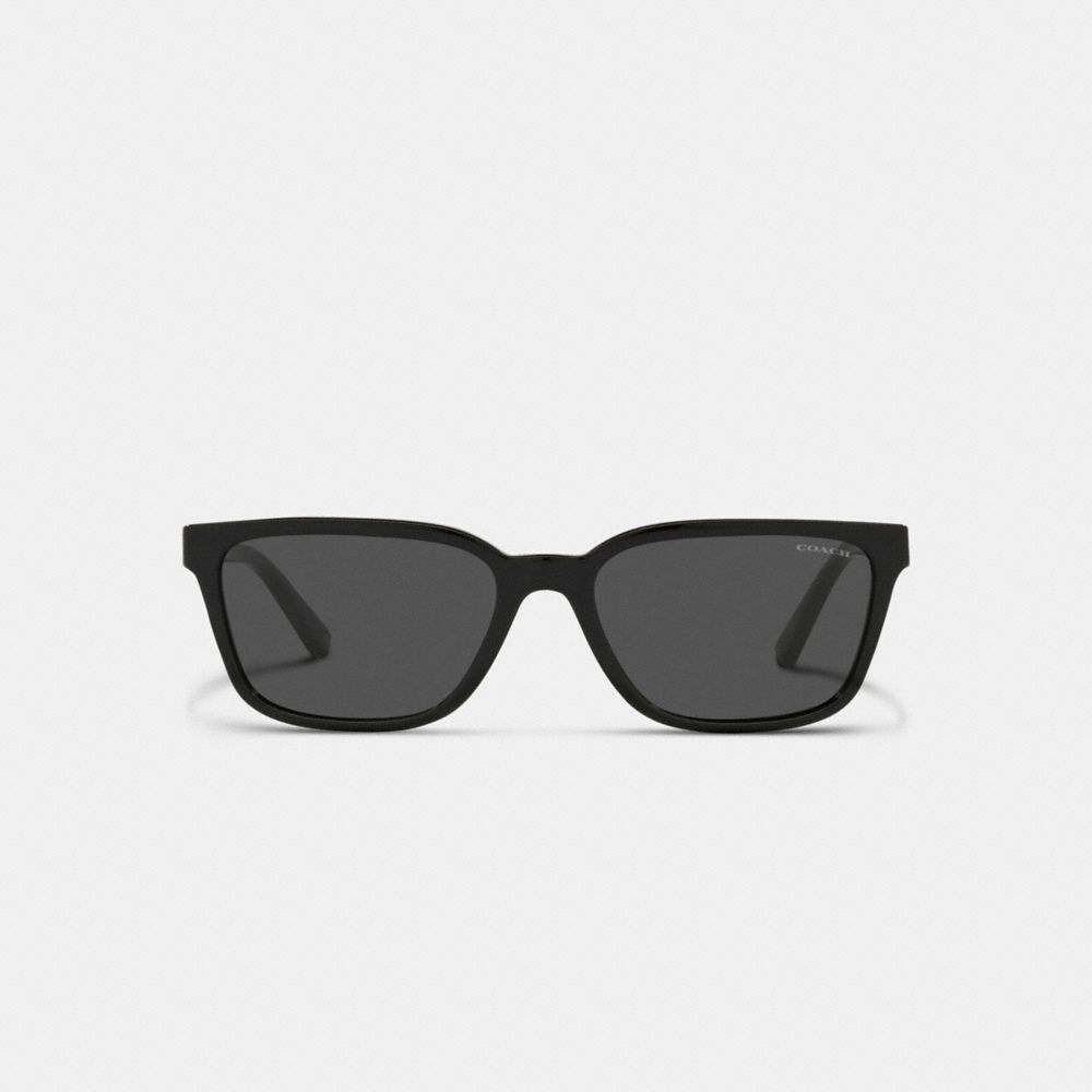 Black Coach Signature Workmark Square Men Sunglasses | PH_CH59063