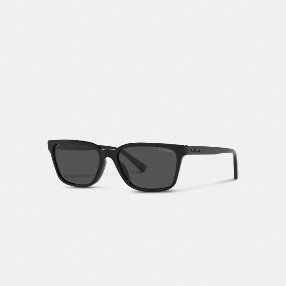 Black Coach Signature Workmark Square Men Sunglasses | PH_CH59063