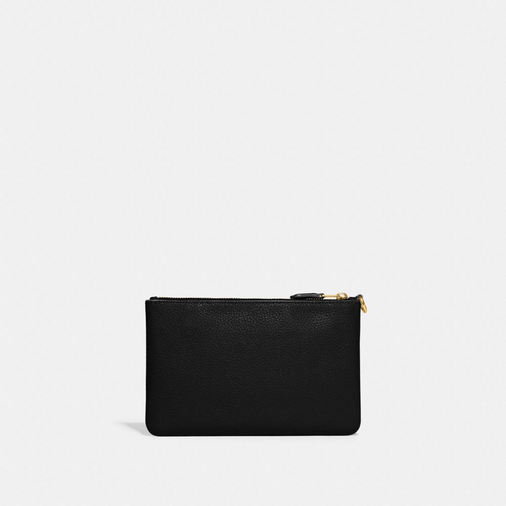 Black Coach Small Polished Pebble Leather Women Small Wallets | PH_CH63278