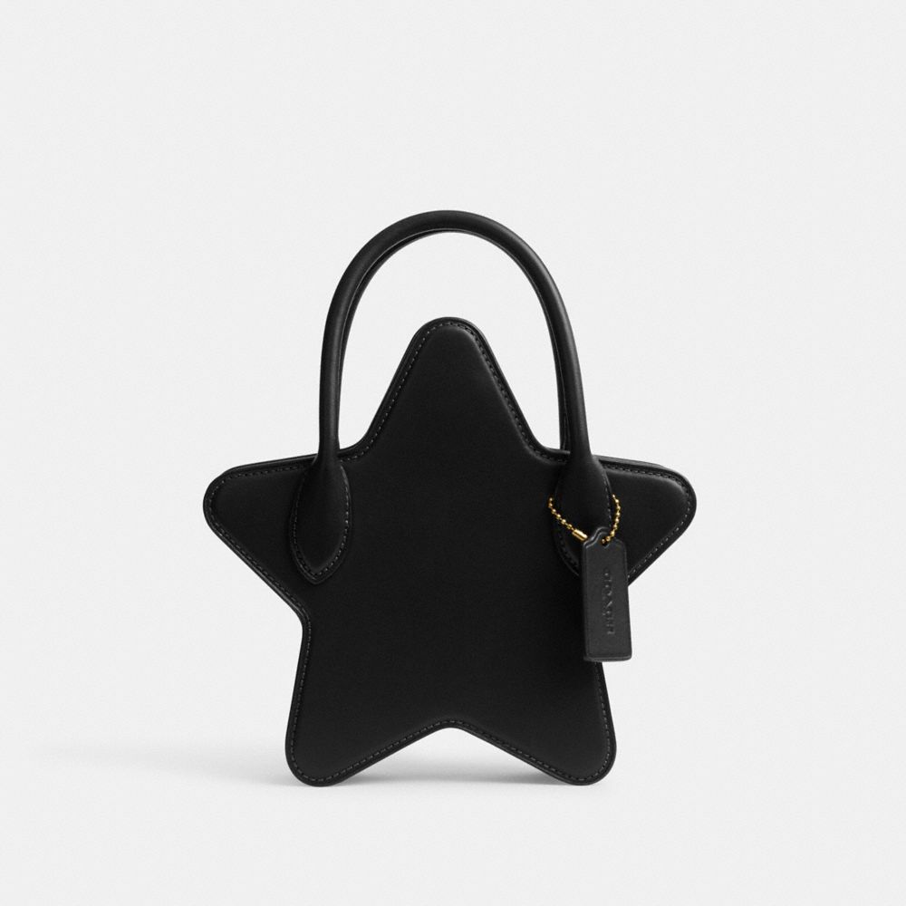 Black Coach Star In Regenerative Leather Brass Women Crossbody Bags | PH_CH62605