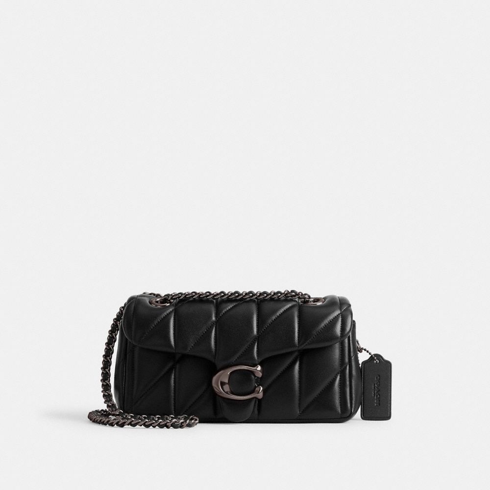 Black Coach Tabby 20 With Quilting Nappa Leather Women Shoulder Bags | PH_CH58032