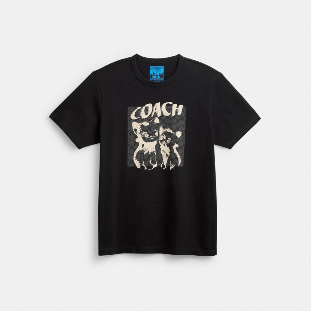 Black Coach The Lil Nas X Drop Signature Cats Men T Shirts | PH_CH18380