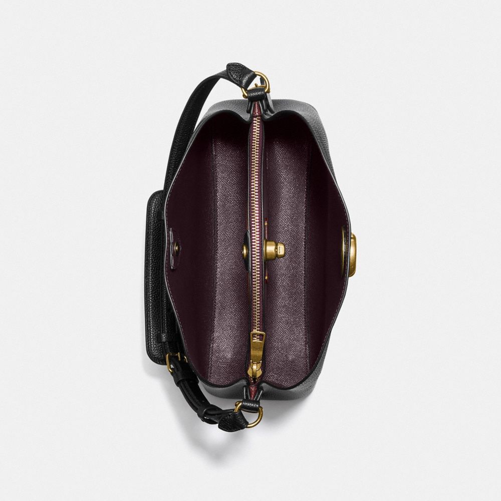 Black Coach Willow Pebble Leather Women Shoulder Bags | PH_CH55566