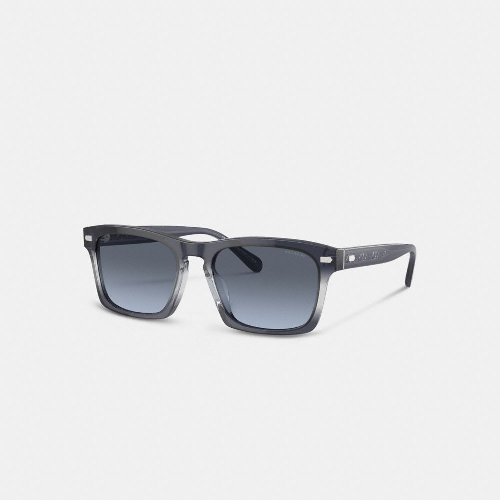 Blue Coach Keyhole Square Gradient Men Sunglasses | PH_CH43740