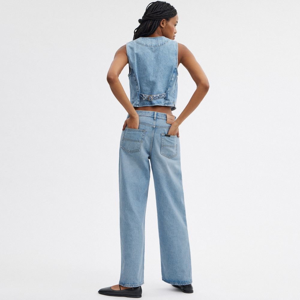 Blue Coach Loose Fit Women Jeans | PH_CH96311