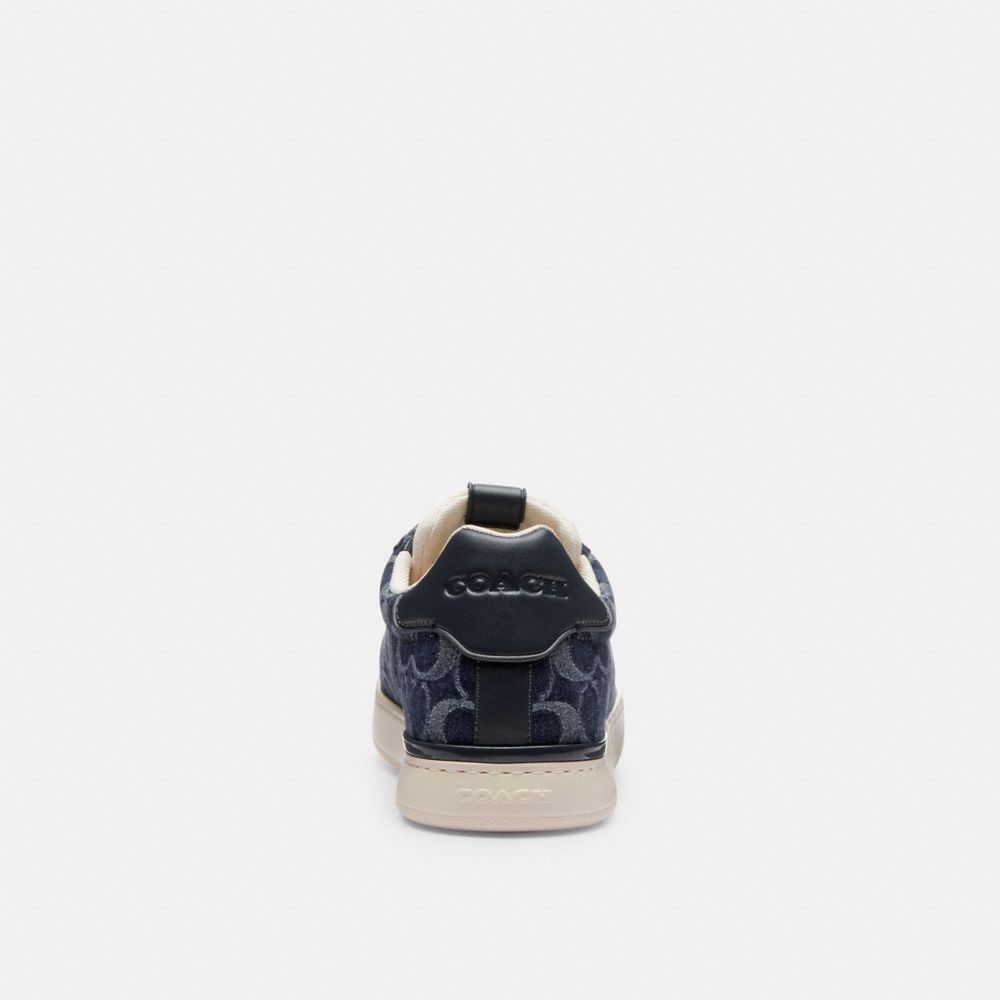 Blue Coach Lowline Low Top In Signature Denim Denim Men Sneakers | PH_CH21321