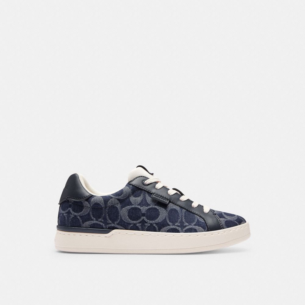 Blue Coach Lowline Low Top In Signature Denim Denim Women Sneakers | PH_CH67558