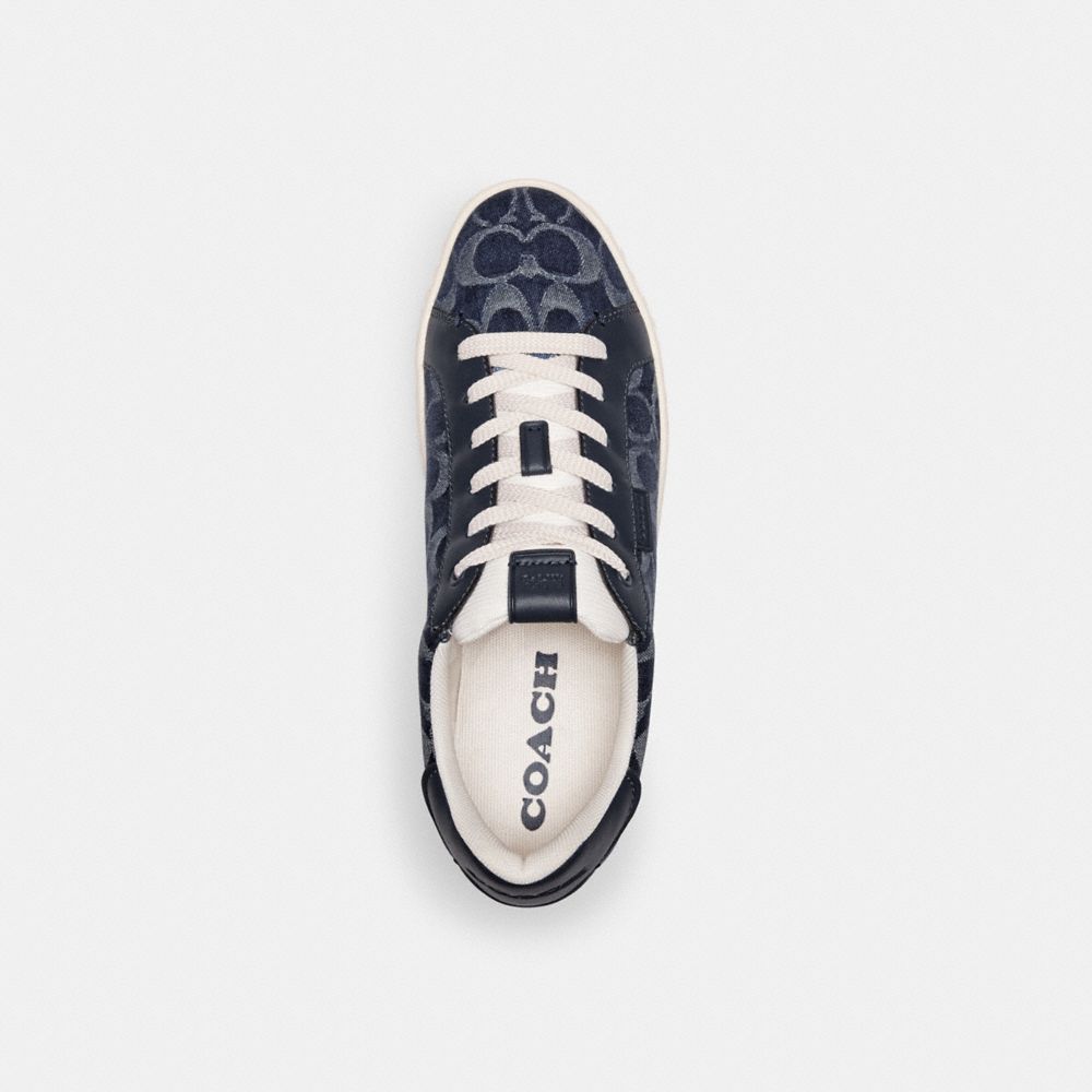 Blue Coach Lowline Low Top In Signature Denim Denim Women Sneakers | PH_CH67558