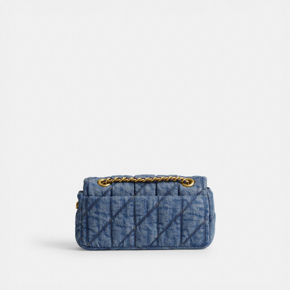 Blue / Indigo Coach Tabby 20 With Quilting Denim Women Shoulder Bags | PH_CH43976