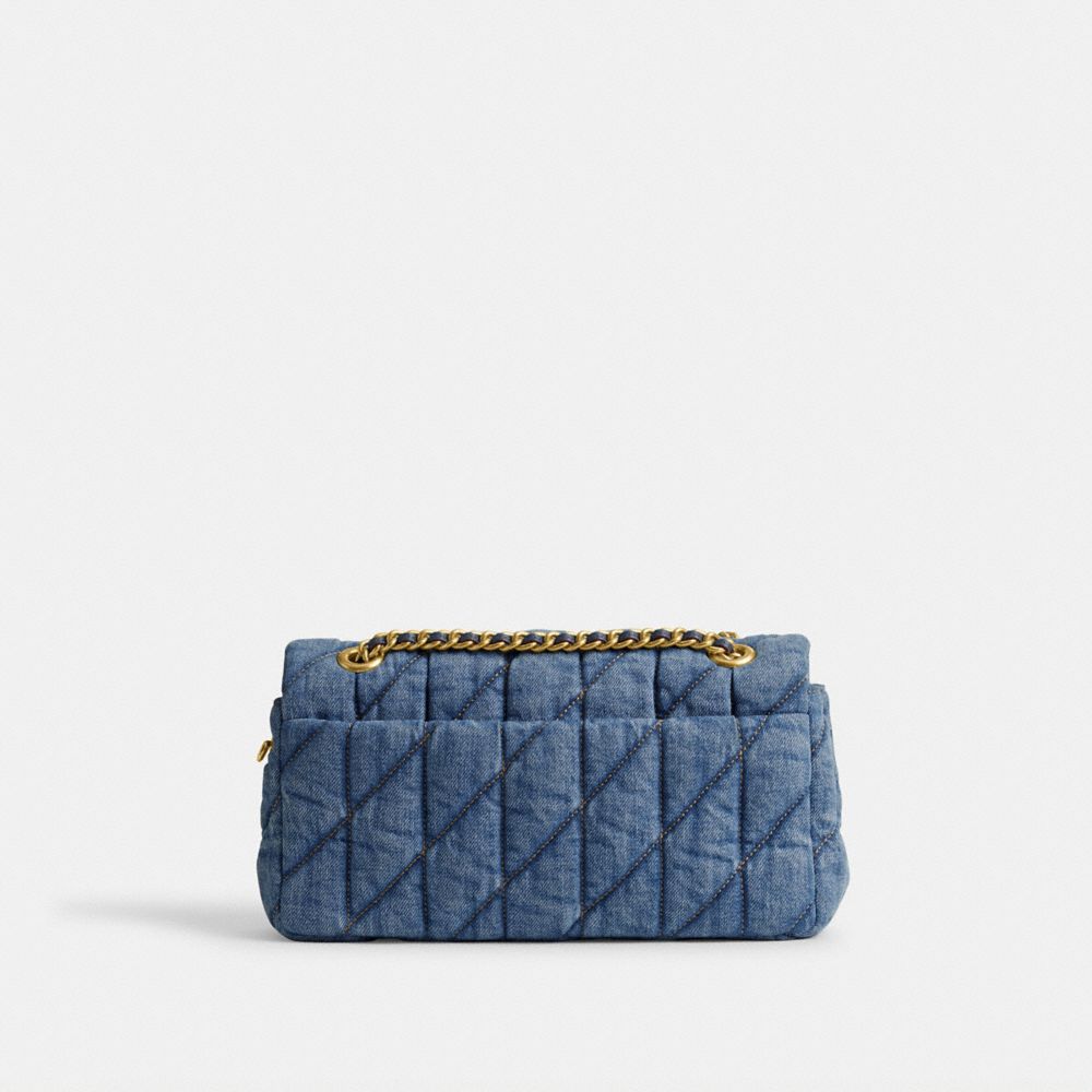 Blue / Indigo Coach Tabby 26 With Quilting Denim Women Shoulder Bags | PH_CH53752