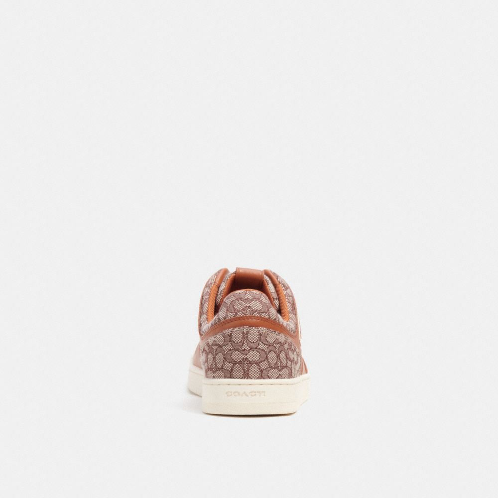 Brown Coach C201 In Micro Signature Jacquard Burnished Amber Men Sneakers | PH_CH64536